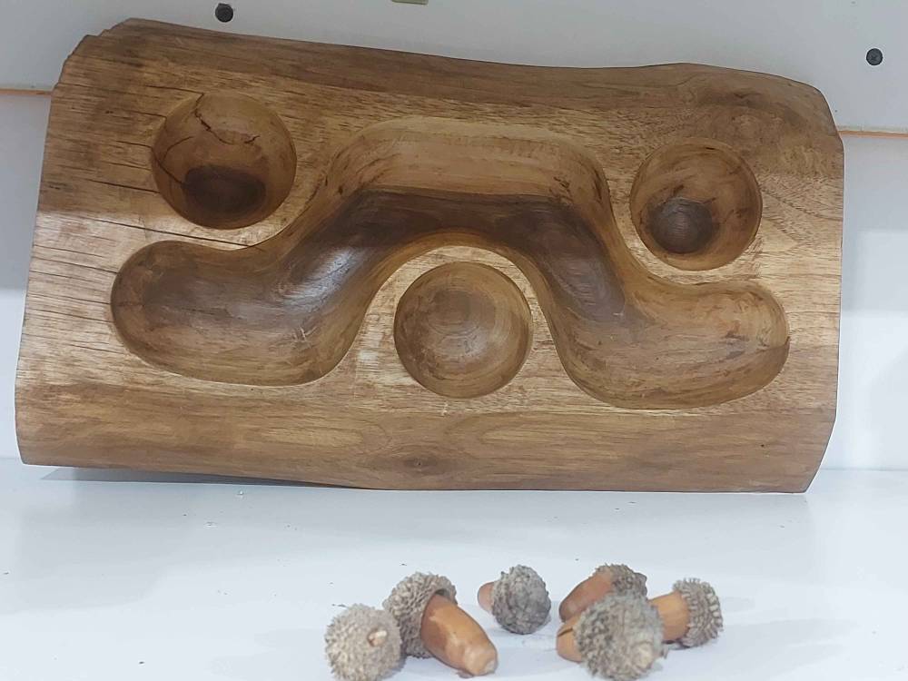 اردو خوری با چوب گردو دست ساز